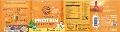 Protein Classic Plus Vanilla Flavor label