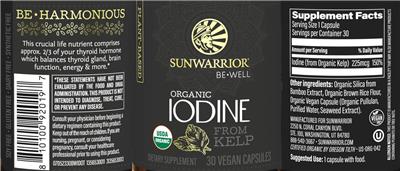 Organic Iodine label