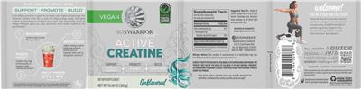 Active Creatine Monohydrate Unflavored label