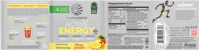 Active Energy Mango Lemonade Flavor label