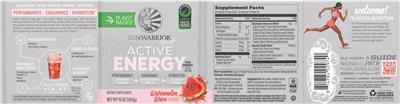 Active Energy Watermelon Wave Flavor label