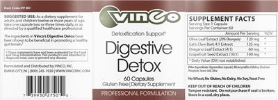 Digestive Detox label
