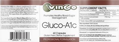 Gluco-A1c label