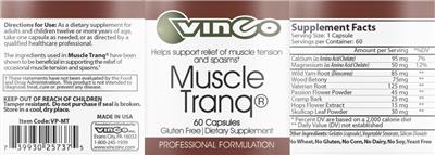 Muscle Tranq label