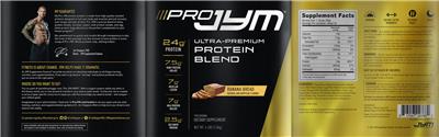 Pro JYM Banana Bread label