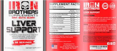 Liver Support label