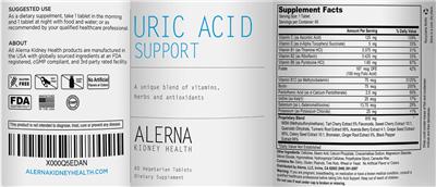 Uric Acid Support label