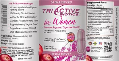 TriActive Biotics for Women label