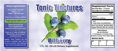Bilberry label