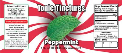 Peppermint label