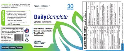 Daily Complete label