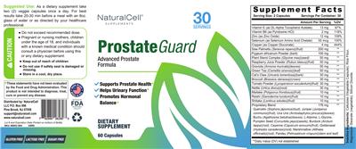 ProstateGuard label
