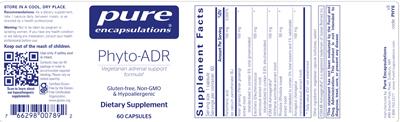 Phyto-ADR label