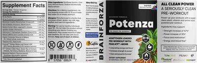 Potenza Fruit Punch label