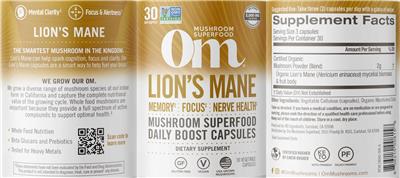 Lion's Mane label