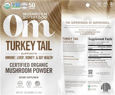 Turkey Tail Powder label