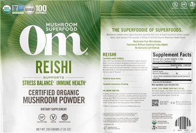 Reishi Powder label