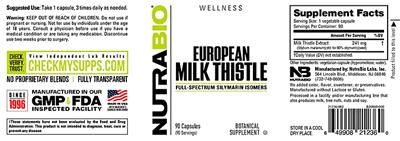 European Milk Thistle label