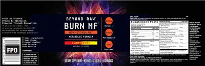 Burn MF Gummy Burn label