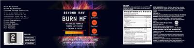 Burn MF Orange Mango label
