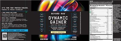 Dynamic Gainer Vanilla Cheesecake label