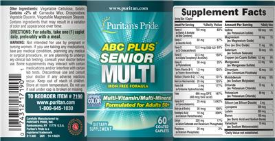 ABC Plus Senior Multi label