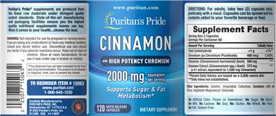 Cinnamon with High-Potency Chromium label