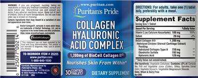 Collagen Hyaluronic Acid Complex label