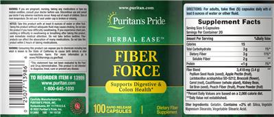 Fiber Force label