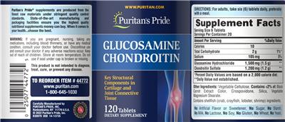 Glucosamine Chondroitin label