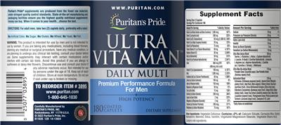 Ultra Vita Man label