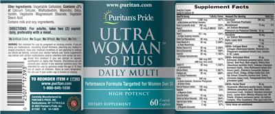 Ultra Woman 50 Plus label