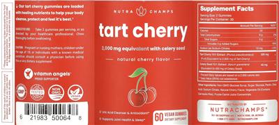 Tart Cherry Natural Cherry Flavor label