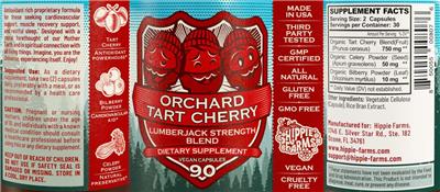 Orchard Tart Cherry label