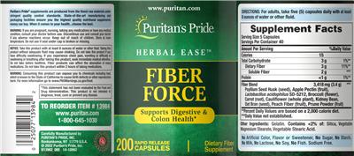 Fiber Force label