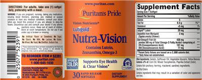 Lutigold Nutra-Vision label