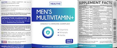 Men's Multivitamin+ label