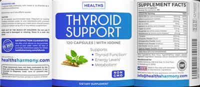 Thyroid Support label