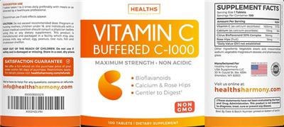Vitamin C label