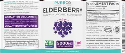 Elderberry label