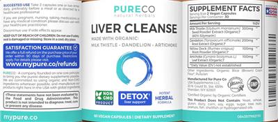 Liver Cleanse label