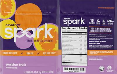 Spark Passion Fruit label