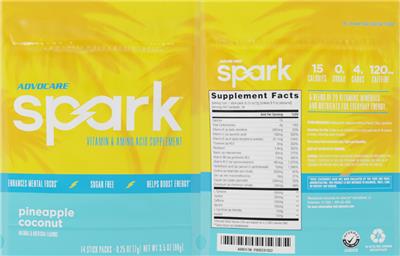 Spark Pineapple Coconut label