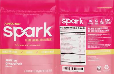 Spark Sunrise Grapefruit label