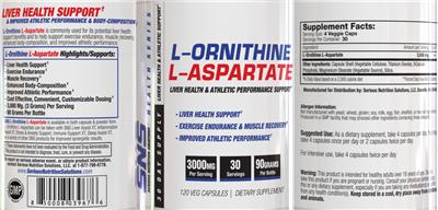 L-Ornithine L-Aspartate 3000 mg label