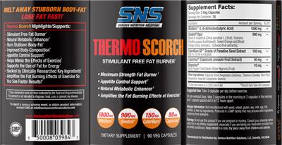 Thermo Scorch label