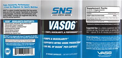 VASO6 300 mg label
