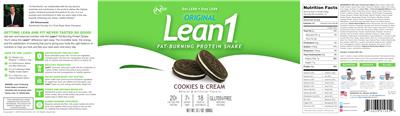 Lean1 Cookies & Cream  label
