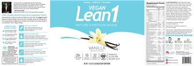 Vegan Lean1 Vanilla label