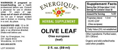 Olive Leaf label